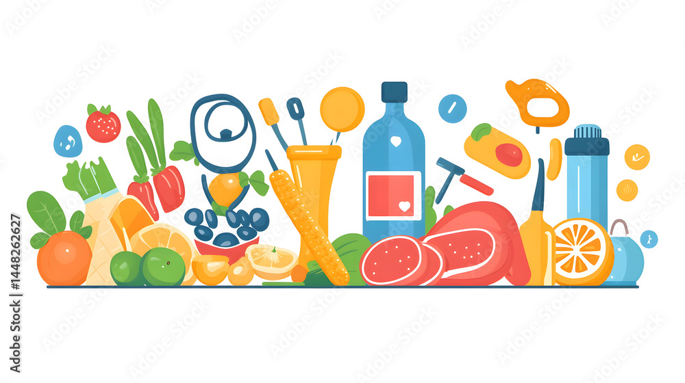 A Comprehensive Infographic on Achieving a Happy and Healthy Lifestyle Through Proper Nutrition and Exercise A Comprehensive Infographic on Achieving a Happy and Healthy Lifestyle Through Proper Nutrition and Exercise