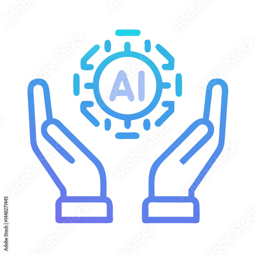 Hands Holding Gear Representing Ethical AI Development and Responsible Innovation