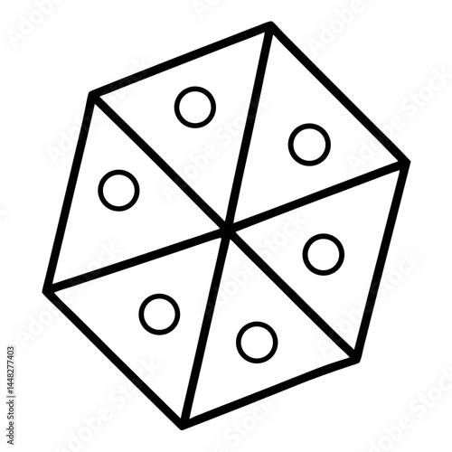 black and white dices