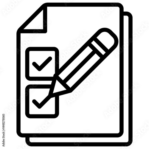 Data Correction - Checklist with Pencil Documenting Progress and Choices