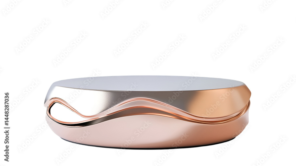 Rose Gold Display Stand with Lightning Cracks Elegant Product Showcase Rose Gold Display Stand with Lightning Cracks Elegant Product Showcase