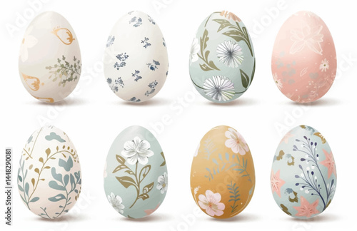 easter eggs vector illustration, easter, egg, holiday, vector, eggs, set, pattern, decoration, illustration, spring, celebration, symbol, design, flower, floral, collection, art, colorful, color, seas
