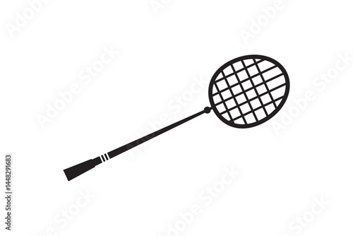 badminton shuttlecock isolated icon on white background.