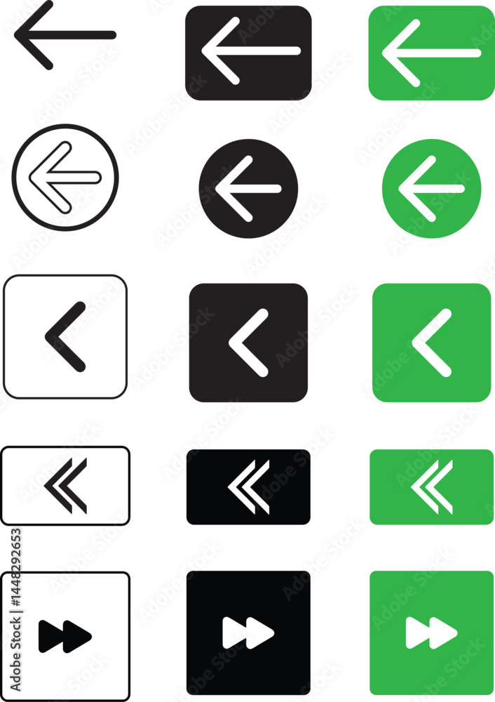 arrow icon set arrow icon set