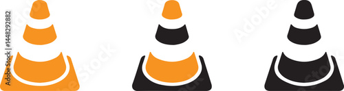 Traffic Cone Arrangement Road Safety and Construction Markers - Urban Safety 