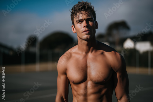 Muscular Man Portrait
