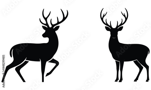 deer silhouette vector