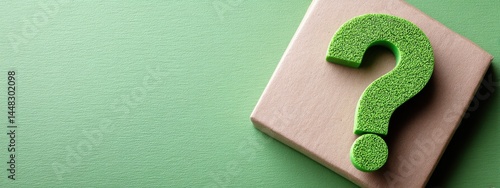 question and curiosity featuring inquiry, doubt, and uncertainty symbols in vibrant green, perfect for problem solving, seeking a solution, thinking processes, and the importance to ask