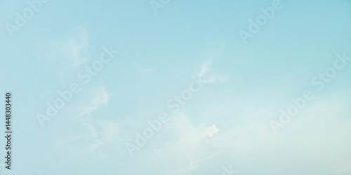 sunny sky blue light watercolor background. Aquarelle painting brush effect card paper textured canvas cloudy smoke space for text, entertaining card, template. aquamarine color graphics illustration