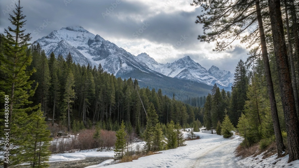 Scenic Symphony of Trees and Snow Scenic Symphony of Trees and Snow