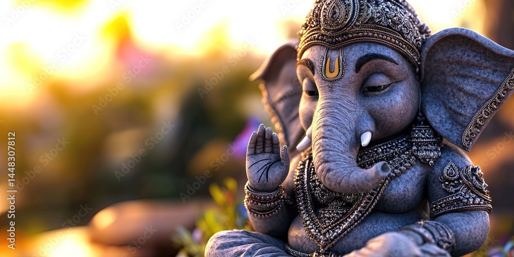 Fototapeta premium Ganesha Hindu elephant god
