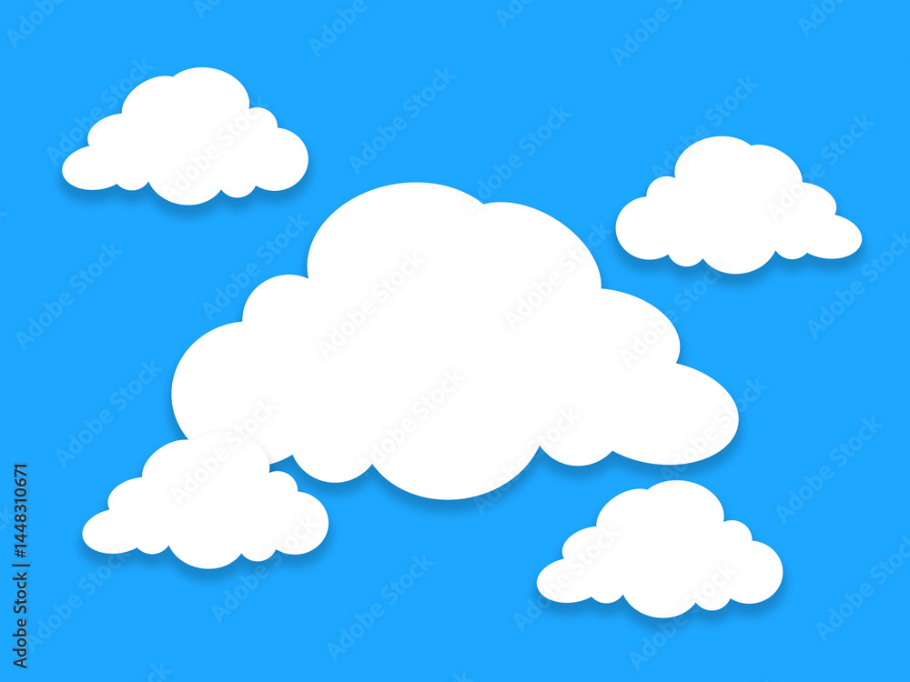 clouds on blue background clouds on blue background