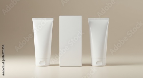 cosmetic cream tube mockup