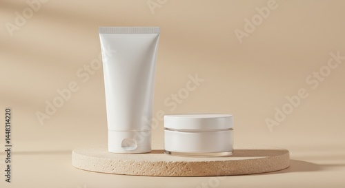 cosmetic cream tube mockup