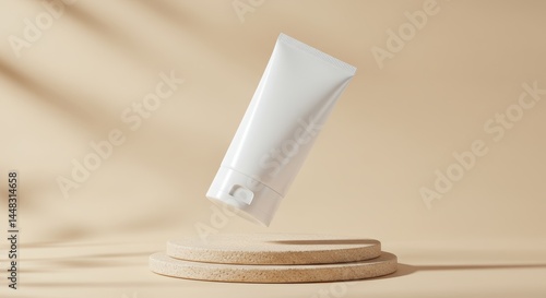 cosmetic cream tube mockup