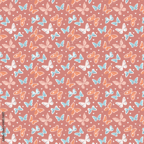 Abstract Splatter Paint Seamless Pattern