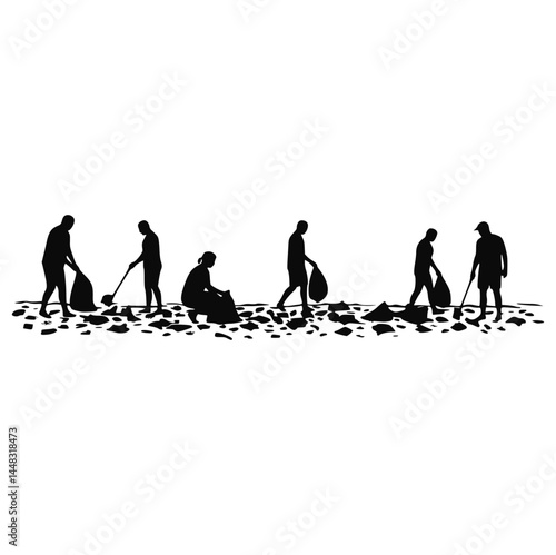 Volunteers Cleaning Beach for World Oceans Day – Save Our Oceans Together