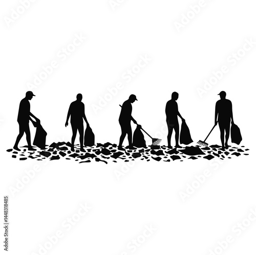 Volunteers Cleaning Beach for World Oceans Day – Save Our Oceans Together