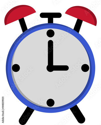 blue alarm clock