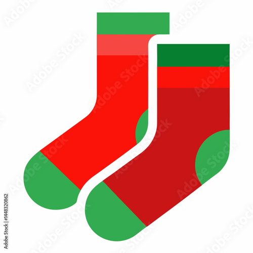 green christmas sock