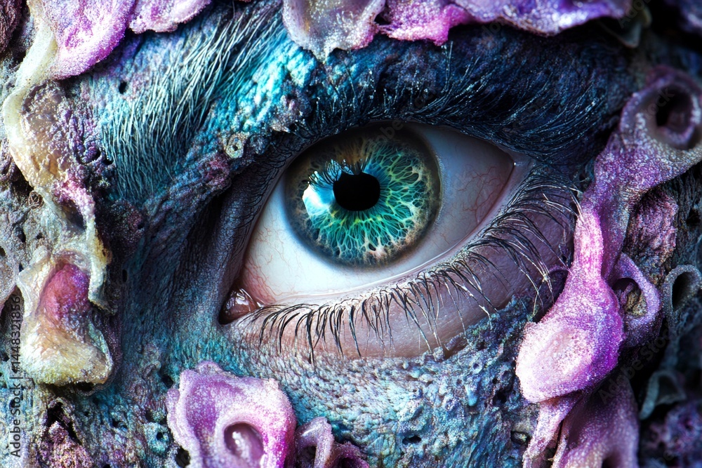 Metaphorical being framed for a crime feelings of fear and despair. Panic-induced dreams. Dark illusions. Being framed for a crime - nightmares, bad dreams: abstract image of individual status.