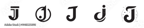 letter J logo vector