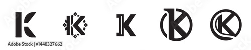 letter K logo vector