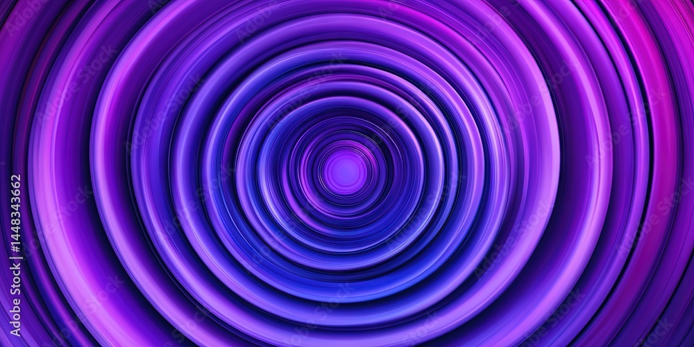 A geometric pattern of concentric circles filled with vibrant purple gradients, A geometric pattern of concentric circles filled with vibrant purple gradients,