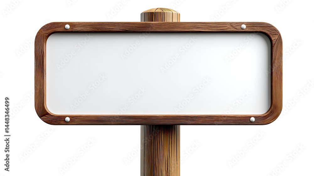 Fototapeta premium Blank Wooden Signpost