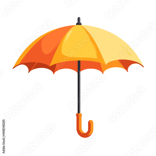 Colorful Yellow and Orange Umbrella