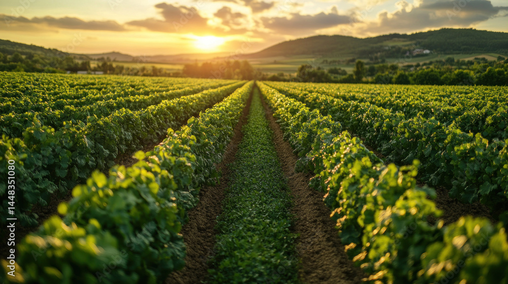 drone flying alongside rows of crops with active nozzle dispersion drone flying alongside rows of crops with active nozzle dispersion