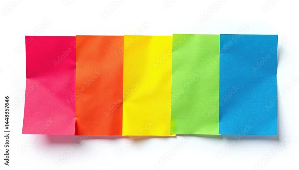 Obraz premium Single, vibrant colored flap isolated on pure white background , abstract, colorful flap, plastic