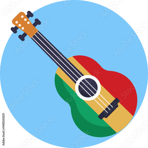 Electric Guitar – Represents the electric guitar commonly used in reggae music for rhythmic and melodic grooves.