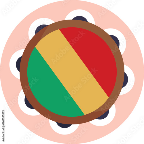Tambourine: A handheld percussion instrument, often used in reggae music for adding rhythm and texture.