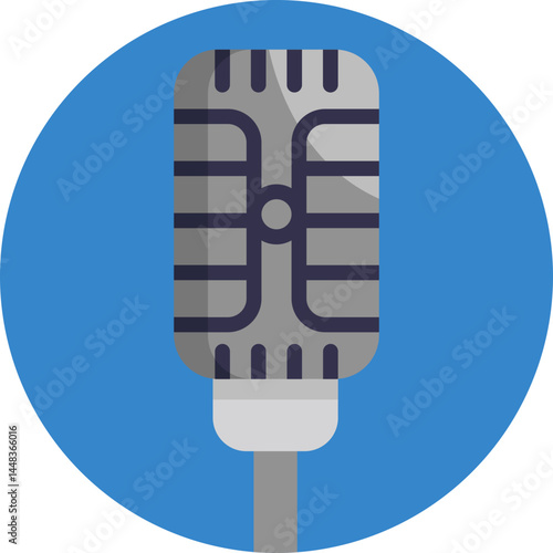 A symbol of vocal expression in reggae, commonly seen in live performances and recordings.