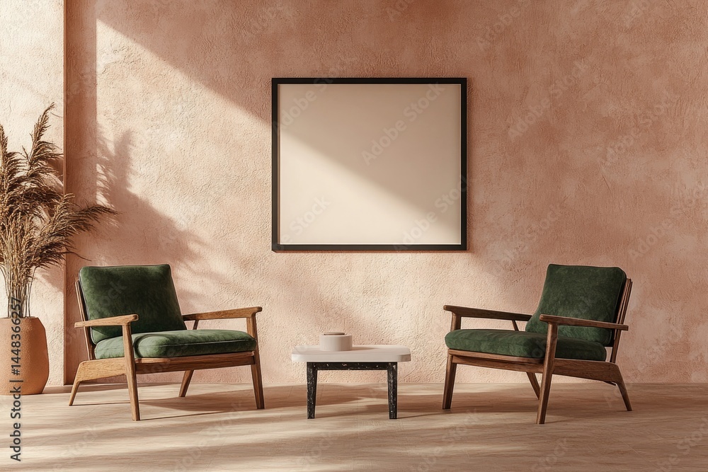 Fototapeta premium Modern, Cozy Living Room Mockup