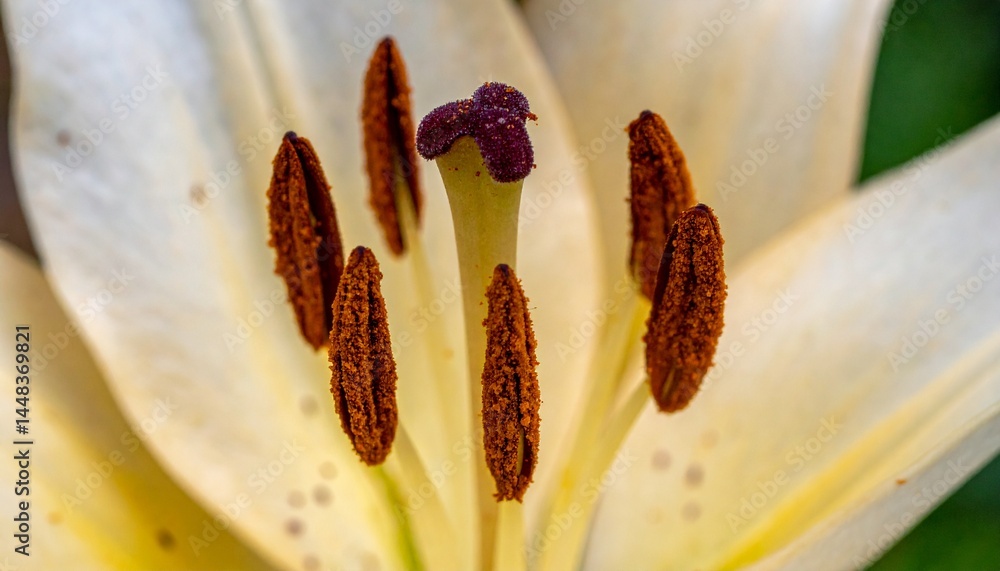 Intricate Details of a Lily’s Reproductive Structures Intricate Details of a Lily’s Reproductive Structures
