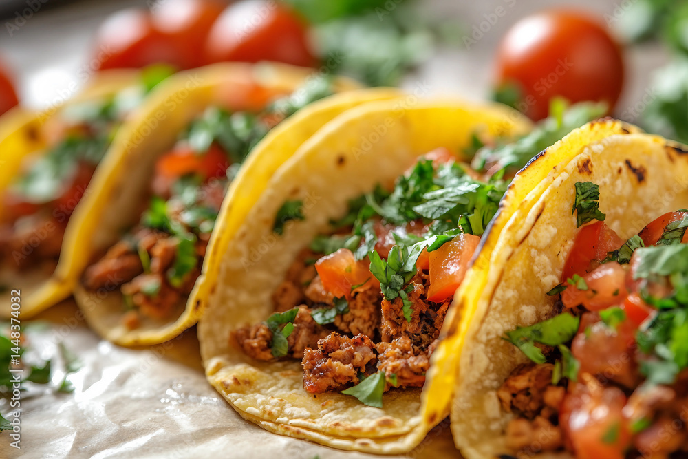 Generative AI close up of traditional Mexican food meal dish yummy mockup presentation Generative AI close up of traditional Mexican food meal dish yummy mockup presentation