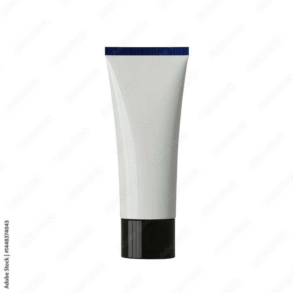 Blank Cosmetic Tube with Twist-Off Cap for Skincare and Lotion Products on transparent background Perfect for Branding and Packaging Design Mockups. Blank Cosmetic Tube with Twist-Off Cap for Skincare and Lotion Products on transparent background Perfect for Branding and Packaging Design Mockups.