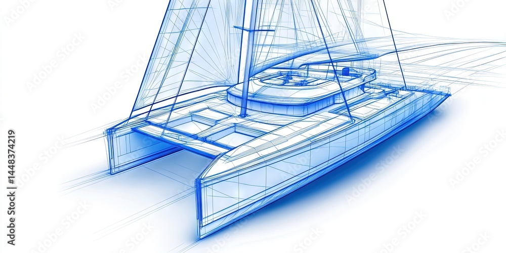 schematic of large catamaran, fantasy, blueprint, construction, high detail, schematic of large catamaran, fantasy, blueprint, construction, high detail,