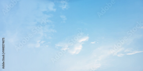 sunny sky blue light watercolor background. Aquarelle painting brush effect card paper textured canvas cloudy smoke space for text, entertaining card, template. aquamarine color graphics illustration