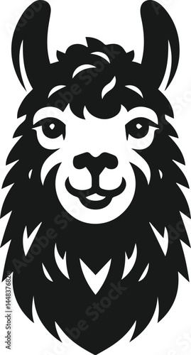 Llama vector silhouette