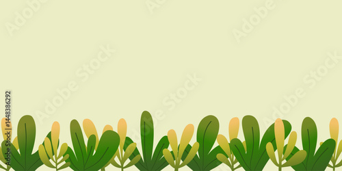 Blank Frame Decorated With Abstract Modernized Forms Foliage. Empty Modern Border Surrounded By Multicolored Line Symbols Organized Pleasantly.