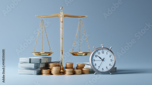 Wallpaper Mural time is money concept Torontodigital.ca