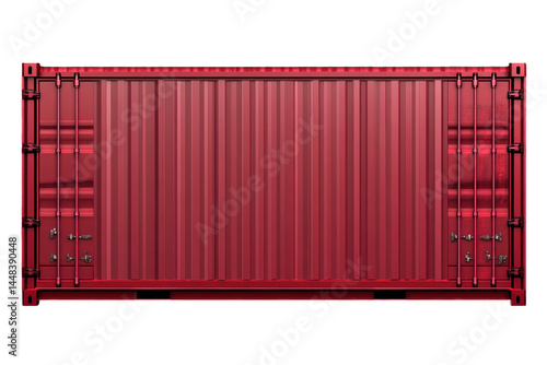 Isolated Red shipping container