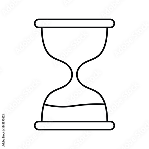 hourglass icon . editable. vector illustration