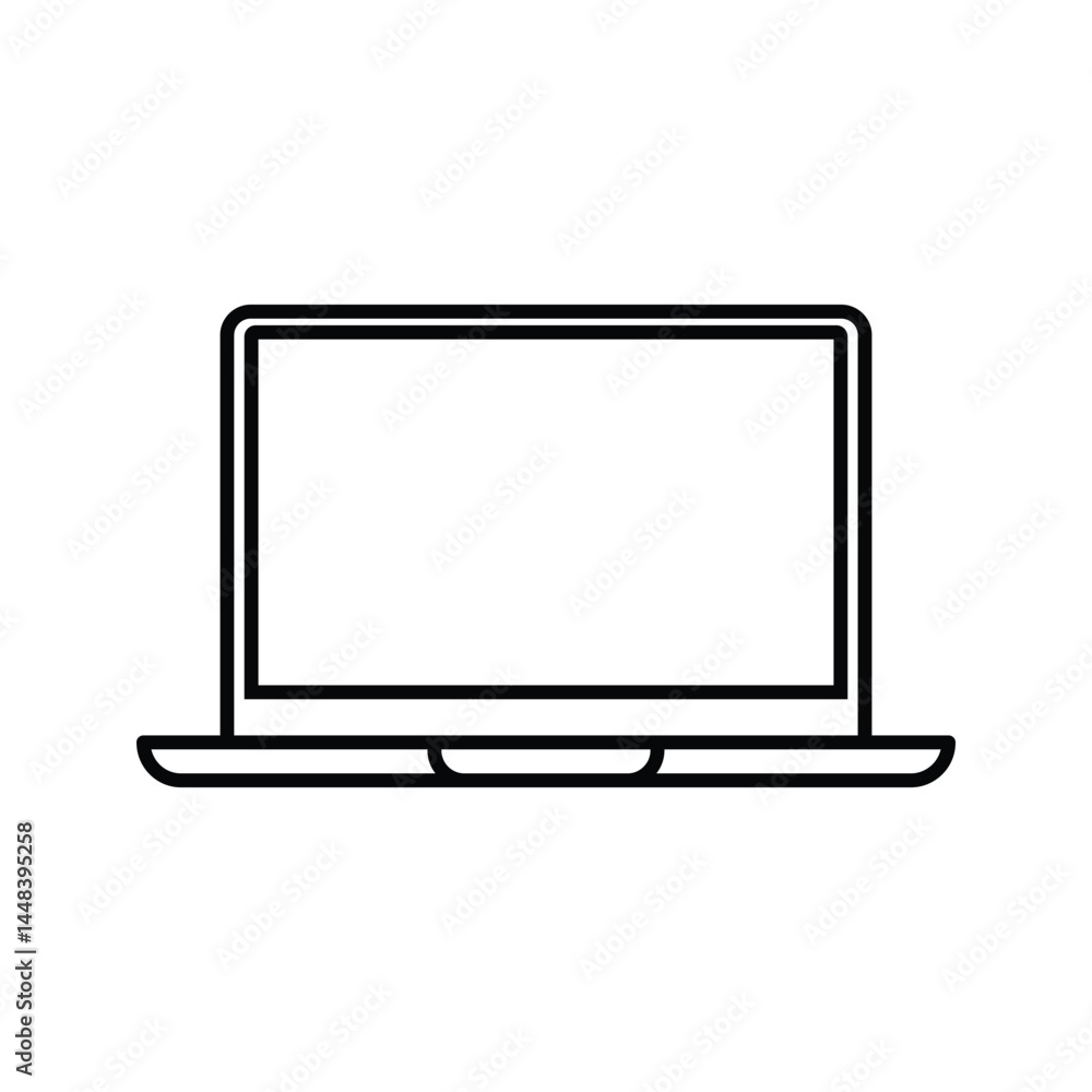 Laptop icon. sign for mobile concept and web design. vector illustration Laptop icon. sign for mobile concept and web design. vector illustration