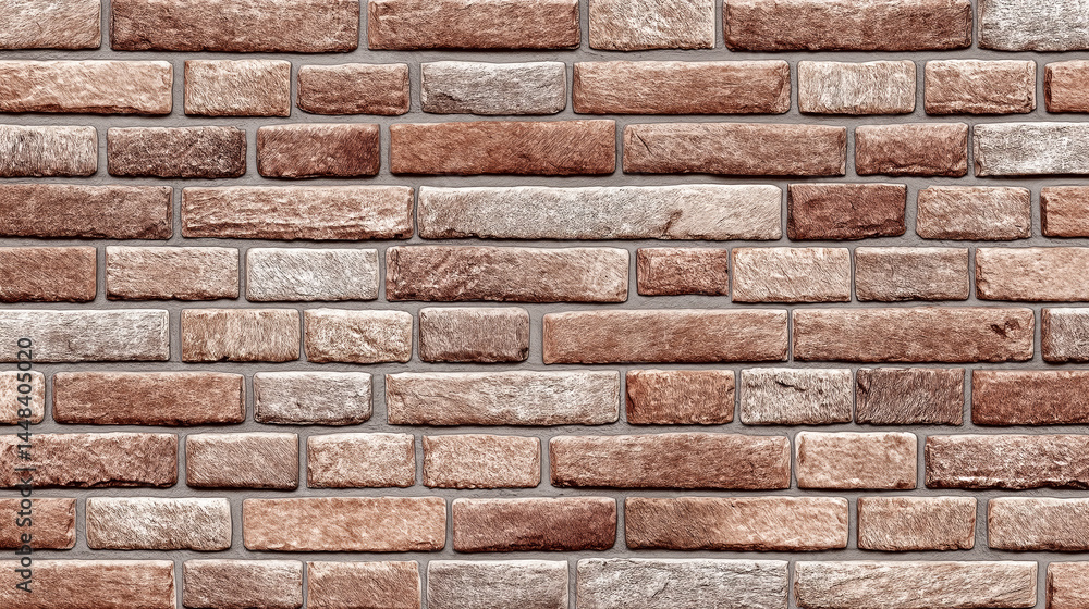 Background of a classic brick wall with texture. Red-brown bricks arranged in a traditional pattern, evoking a cozy, retro or industrial atmosphere. Background of a classic brick wall with texture. Red-brown bricks arranged in a traditional pattern, evoking a cozy, retro or industrial atmosphere.
