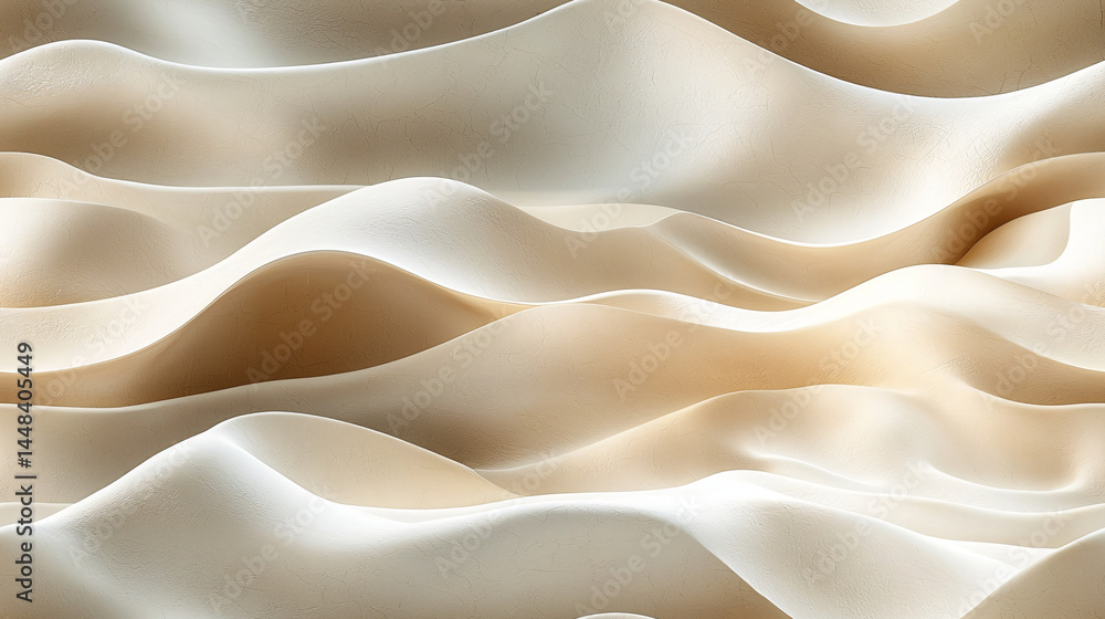 Obraz premium Subtle Neutral Abstract Organic Seameless Wrapping Paper Pattern