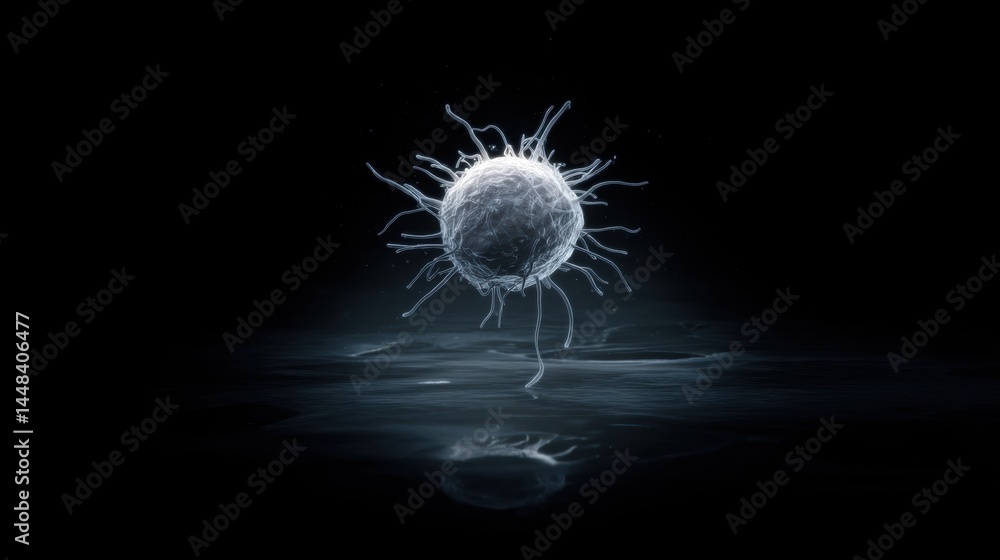 Fototapeta premium Microscopic View of a Single-Celled Organism